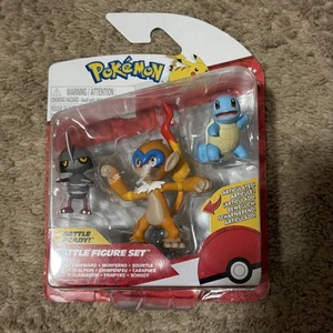 Jazwares POKEMON Battle Figure Set PAWNIARD MONFERNO SQUIRTLE 3 Action Figures - Picture 1 of 3