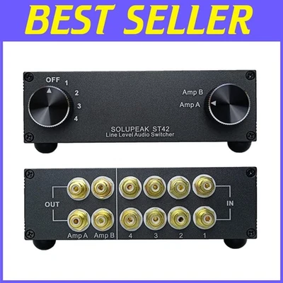 Quality 4 Input 2 Output Selector Box - Image 1 of 4