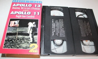 Apollo 13: Houston, Weve Got a Problem & Apollo 11: The Eagle Has Landed (VHS) - Image 1 of 2