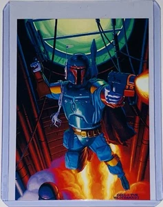 Tarjeta promocional Star Wars Shadows of the Empire Boba Fett 1996 Sote5 Hildebrandt - Imagen 1 de 2