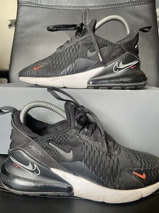 Nike Air Max 270 Black Particle Grey GS UK 4.5 Trainers Multi Swoosh DO6490-001 - Picture 1 of 7