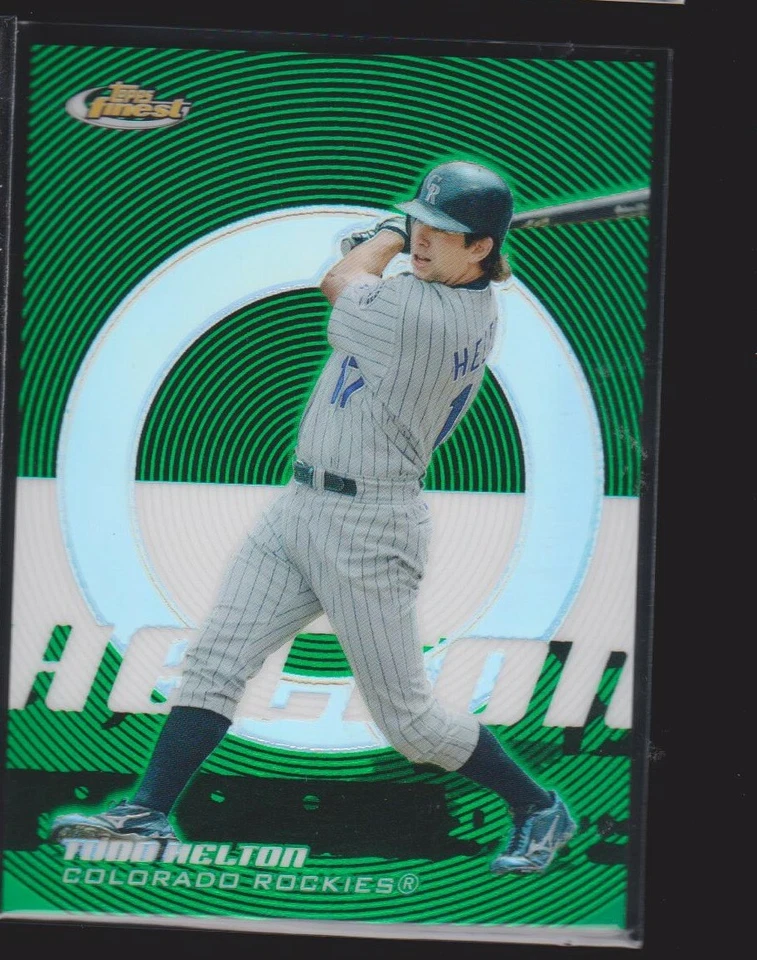2005 TOPPS FINEST GREEN REFRACTOR PARALLEL #137 TODD HELTON ROCKIES SP #93/199 - Image 1 of 1