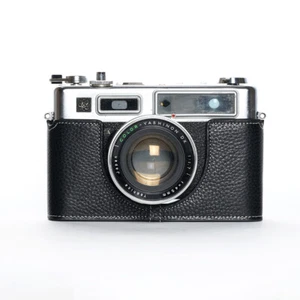 Real Cowhide Camera Half Case Bag Cover Fit For Yashica Electro 35 GS/GSN/GT/GTN - Picture 1 of 43