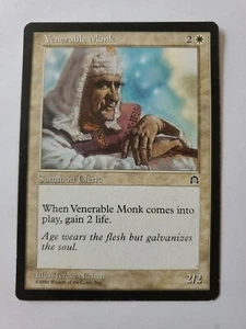 MTG Magic The Gathering Card Venerable Monk Surrimon Cleric White Stronghold  - Picture 1 of 2