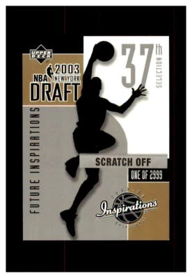 2002-03 Upper Deck Inspirations Draft Redemption 37th Selection #192 - Image 1 of 2