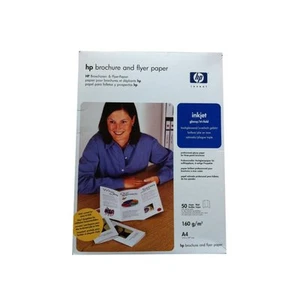 HP A4 Broschüren & Flyer Papier Q2525A 50 Blatt für Tintenstrahldrucker NEU - Afbeelding 1 van 1