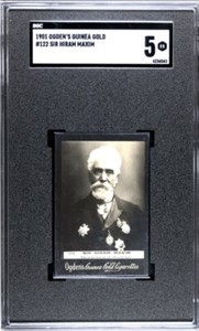 1901 Ogden's Guinea Gold Ltd #122 Sir Hiram Maxim SGC 5