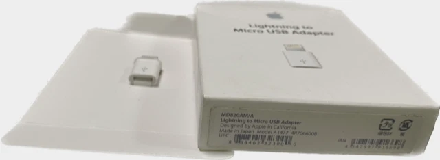 Apple A1477 Lightning to Micro USB Adapter MD820AM/A - Image 1 of 1