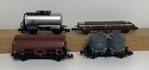 Minitrix mhi N 18722 Güterwagen-Set 4-tlg. DB/VTG Ep.III Neu & OVP - Picture 1 of 5
