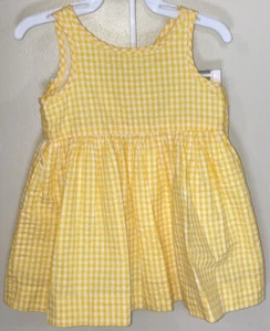 Ralph Lauren Baby Dress Yellow Plaid Size 3 Months - Picture 1 of 7