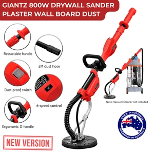 Drywall Sander Plaster Board Dust Free Sanding Disc Dry Wall Gyprock 6 Speed - Picture 1 of 13