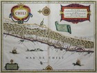 Chile - Chili - W.J. Blaeu - Rare original map from 1640