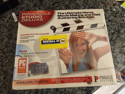 Pinnacle Studio Deluxe Analog Digital Home Movie Making V8 and Capture Card New - Image 1 of 3