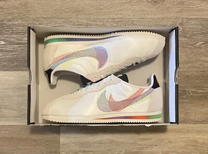 Nike Cortez 'Be True' Summit White Multicolor Black DR5491-100 Men's Size 13 - Picture 1 of 11