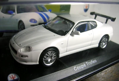 MASERATI Coupe Trofeo scala 1/43 mai aperto UNOPENED Leo Models bianca rally - Immagine 1 di 4