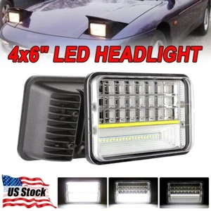 2Pcs 4x6" inch LED Projector Headlights Driving Lights For Ford Probe 1993-1997 - Picture 1 of 12