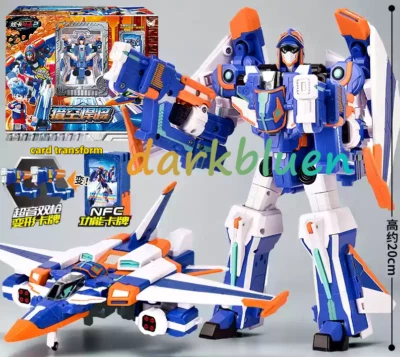 Metal Cardbot 2 CIELO Action Figure Jet Fighter Transforming Robot Card Toy New - Image 1 of 4