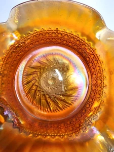 Karneval Glas Flöte und Stock Fußschale - Bild 1 von 11