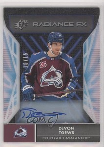 2021-22 SPx Radiance F/X Auto /15 Devon Toews #RFX-45 Auto