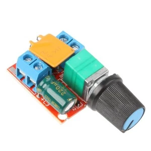 Mini DC Motor PWM Drehzahlregler 3V-35V Drehzahlregler Schalter LED Dimmer 5A - Bild 1 von 1