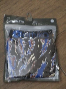 ETHIKA THE ALTERNATE BLACK/ BLUE BUTTON FLY BOXERS  SIZE LARGE - Picture 1 of 1