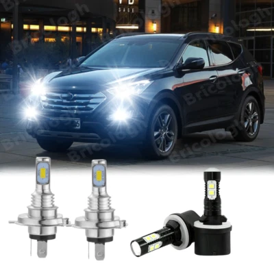 Combo faros antiniebla LED para Hyundai Tucson 2010-2013 bombillas 6500K blanco Foto 1 de 4