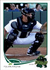 2016 Eugene Emeralds Grandstand #26 Tyler Payne Hurricane West Virginia WV Card