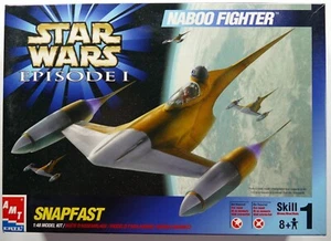 Star Wars AMT ERTL 1/48 Episodio 1 Naboo Fighter Model Kit 1999 - Foto 1 di 3