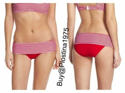 Parte inferior de bikini hipster a rayas Seafolly 'Riviera' talla US 12 #U120 Foto 1 de 4