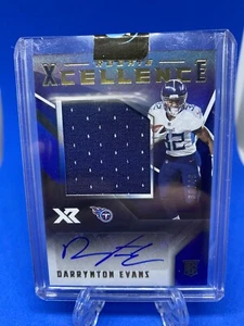2020 Darrynton Evans XR Patch Auto /49 RC Rookie Tennessee Titans RPA - Picture 1 of 3