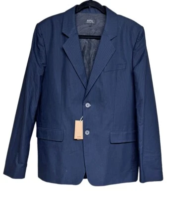 A.P.C. Rue Madame Paris Navy Blue 2 Piece Suit Jacket & Pants Men’s Size Large - Image 1 of 4