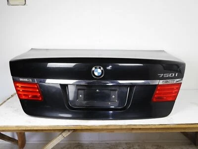 09-12 BMW 740i 750i 760Li F01 F02 REAR COMPLETE TRUNK LID ASSEMBLY JET BLACK 668 Foto 1 de 4