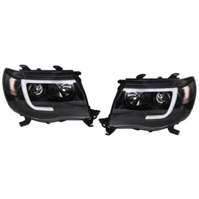 Labwork Right+Left Headlights For Toyota Tacoma 2005-2011 LED Projector Black - Image 1 of 4