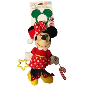 Nuevo Con Etiquetas Disney Minnie Mouse Peluche Dentición Juguete Vestido Rojo Minnie Mouse Sobre la Movimiento - Imagen 1 de 10
