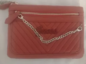 Guess Sera Armbanduhr Tasche rot Logo Tasche Handtasche oder Geldbörse gebraucht - Bild 1 von 14