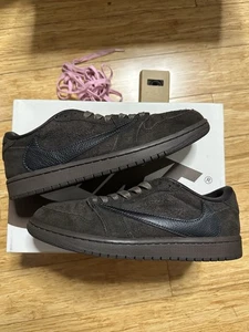 Size 8 Travis Scott x Nike Air Jordan 1 Low OG SP Velvet Brown Mocha DM7866-202 - Picture 1 of 7