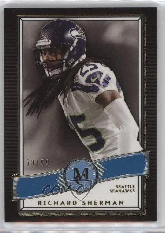 2015 Topps Museum Collection Sapphire /99 Richard Sherman #98 - Image 1 of 2