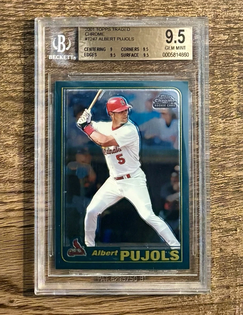 Topps Albert Pujols Grade 9.5 Rookie Baseball Trading Cards
