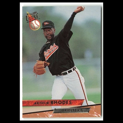 Tarjeta de béisbol Arthur Rhodes #500 1993 Fleer Ultra Baltimore Orioles MLB casi nueva Foto 1 de 3