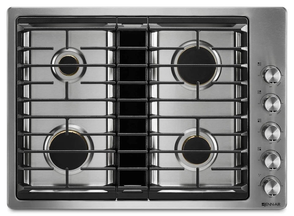 NUEVO EN CAJA Jenn-Air 30"JGD3430GS Euro-Style JX3 Acero Inoxidable Gas Downdraft Estufa Foto 1 de 1