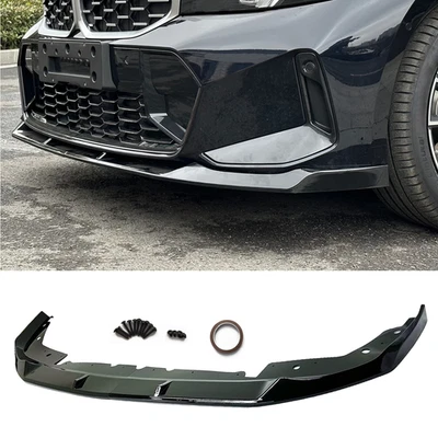 ADEQUADO PARA 2023+ BMW G20 LCI 330i M340i MP STYLE BRILHO PRETO PARA-CHOQUE DIANTEIRO DIVISOR LABIAL - Imagem 1 de 4