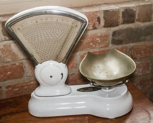 ANTIQUE 3 LB PORCELAIN SCALE "STANDARD COMPUTING SCALE CO. DETROIT, MICH, USA" - Picture 1 of 15