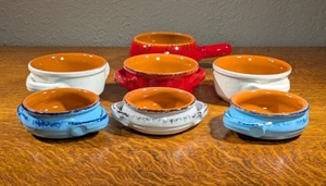 De Silva Ceramica Terracotta Smaltata Ciotole Made in Italy Lotto di 7 Ciotole De Silva - Foto 1 di 11