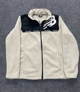 New Balance Black & Cream Damen Gr. XL Fleece Trainingsjacke mit Reißverschluss - Bild 1 von 10