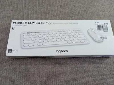 Logitech Pebble 2 Wireless Keyboard Mouse Combo for MAC Tonal White 920-012201 - Image 1 of 4