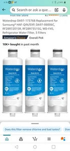 Water Drop WDF45 Filters pack of 3 - Picture 1 of 3