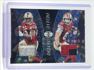 VERNON DAVIS GEORGE KITTLE 2024 ILLUSIONS DEJA VU PATCH PURPLE /50 Q3915 - Image 1 of 2