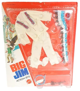 Mattel Italy BIG JIM 10" INDIAN CHIEF 7397 Action Figure Doll Outfit MOC`75 RARE - Picture 1 of 6