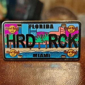 Hard Rock Cafe Miami License Plate Pin Series Florida - Bild 1 von 3