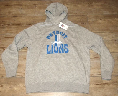 Nike Detroit Lions Vintage Logo Classic Gray Hoodie Jacket size Men's XL - Image 1 of 3